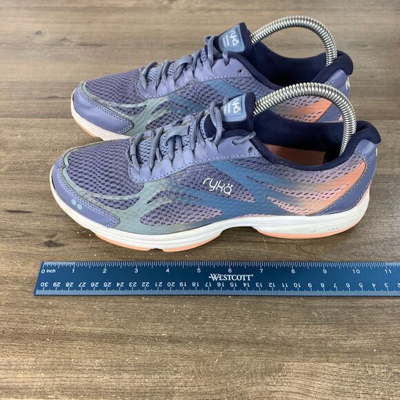 Ryka Devotion Plus 2 Womens Athletic Shoes Sz 8.5 M Blue Sneaker Running Lace Up - Picture 4 of 10